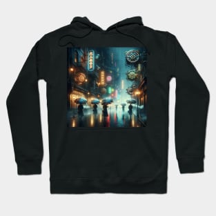 Neon Rain: Timekeeper's Alley Hoodie